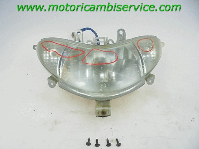 FARO ANTERIORE KYMCO GRAN DINK 125 2001 - 2006 KY320017 FRONT LIGHT CON DIFETTO