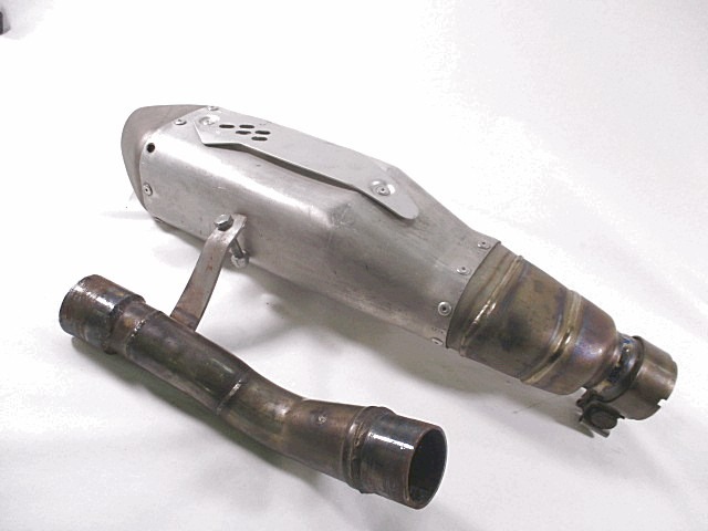 SILENZIATORE DI SCARICO KAWASAKI ER-6 F 2009 - 2011 EXHAUST SILENCER NON ORIGINALE LEGGERMENTE GRAFFIATO