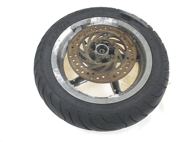 CERCHIO RUOTA ANTERIORE 12 POLLICI APRILIA LEONARDO 150 (1997 - 2002) AP8108705 LOGORATO DAL TEMPO DA RIVERNICIARE