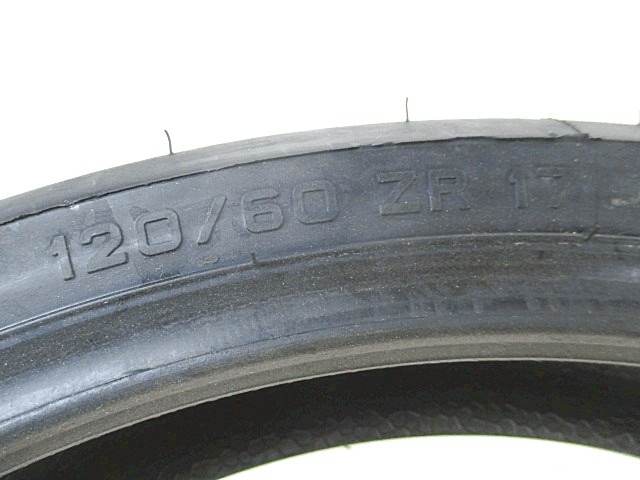 PNEUMATICO ANTERIORE PER MOTO METZLER RENNSPORT 120/60 ZR17 ANNO 2011 TIRE 75%