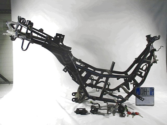 TELAIO CON TARGA DOCUMENTI E KIT CHIAVI YAMAHA X-MAX 2006-2010 1B9F11102033 FRAME WITH ECU KEYS LOCKS KIT