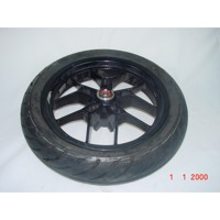 CERCHIO RUOTA APRILIA SR MOTARD 125 4T KM 3000 COVER ANTERIORE COMPLETO CON GOMMA SEMINUOVA 666311