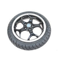 CERCHIO RUOTA ANTERIORE 13 POLLICI PIAGGIO MP3 IE SPORT LT ABS 2014 - 2016 2B000901 FRONT WHEEL CON GRAFFI