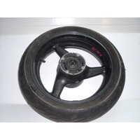 RUOTA POSTERIORE COMPLETA DI GOMMA HONDA CB600F HORNET 0.6 B 71 KW (2003) 42650MBZG00 MISURA (180/55 ZR 17) RICAMBIO USATO