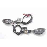 COPPIA FRECCE A LED CROMATE PER MOTO UNIVERSALI LED FLASHER LIGHTS 