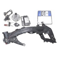 TELAIO CON DOCUMENTI E KIT CHIAVI ACCENSIONE TRIUMPH TIGER 1050 2006 - 2012 T2072795 T1292630 T2500266 FREME WITH ECU KEYS KIT