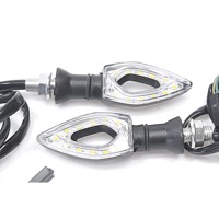 COPPIA FRECCE A LED INDICATORI DI DIREZIONE PER MOTO UNIVERSALI FLASHER LIGHTS 