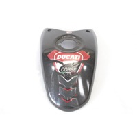 COVER CENTRALE SERBATOIO CARBONIO DUCATI HYPERMOTARD 796 2009 - 2012 FUEL TANK COVER VERNICE TRASPARENTE CREPATA NON ORIGINALE