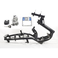 TELAIO CON DOCUMENTI E KIT CHIAVI ACCENSIONE YAMAHA TRICITY MW 125 2014 - 2017 2CMF11100100 2CMH591A0100 FRAME WITH ECU KEYS KIT STORTO PIEGATO