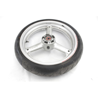 SUZUKI SV 650 5411103FA1Y6G CERCHIO RUOTA ANTERIORE 17X3.50 99 - 02 FRONT WHEEL LEGGERMENTE STORTA CON GRAFFI