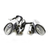 COPPIA FARI SUPPLEMENTARI FARETTI MOTO CUSTOM HEADLIGHT PICCOLO GRAFFIO