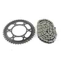 TRIUMPH STREET TRIPLE RS 765 T2014620 T2010571 KIT CATENA CORONA 17 - 19 DRIVE CHAIN SPROCKET 