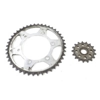 SUZUKI GSX S 1000 F 6451104K00 2751120A20 KIT CORONA PIGNONE WDG0 17 - 20 ENGINE SPROCKET CHAIN COVER