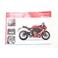 HONDA CBR 650 R 00X3LMKNA000 MANUALE USO E MANUTENZIONE  RH01 19 - 20 3LMKNA00