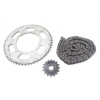 KAWASAKI Z 125 420410173 920570767 KIT CATENA CORONA PIGNONE KM 3.274 19 - 24 DRIVE CHAIN SPROCKETS KIT