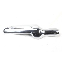 ROYAL ENFIELD SUPER METEOR 650 RLX01559 PARACALORE MARMITTA SINISTRA 23 - 25 LEFT HEATGUARD MUFFLER CON GRAFFI