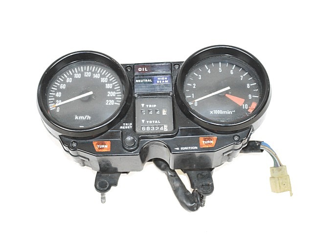 QUADRO STRUMENTAZIONE CONTACHILOMETRI HONDA CB 750 F RC04 1980 - 1984 DASHBOARD SPEEDOMETER RIVESTIMENTO POSTERIORE DANNEGGIATO