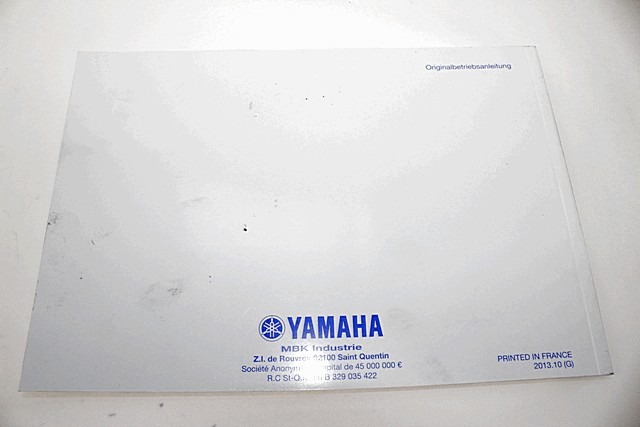 BEDIENUNGSANLEITUNG YAMAHA X-MAX 400 ABS 2013 - 2016 2DMF8199G1 GERMAN OWNER'S MANUAL