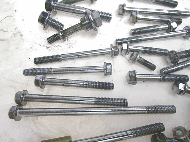 SET BULLONERIA VITI PERNI GENERICO MALAGUTI BLOG 160 BOLTS SCREWS AXLES SET