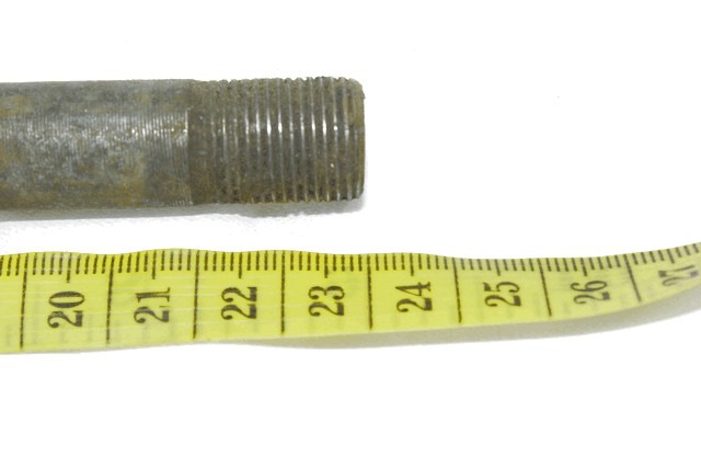 PERNO RUOTA CM 23 PER MOTO D'EPOCA WHEEL AXLE DA RESTAURARE 