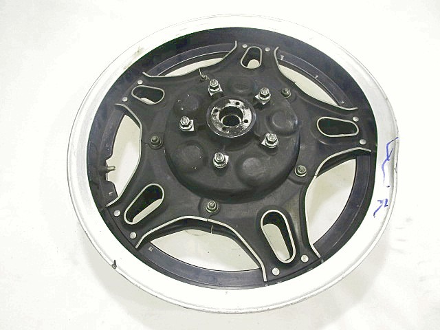 CERCHIO RUOTA POSTERIORE 17 X 2.50 HONDA GOLD WING GL 1100 1980 - 1983 42650-463-670 REAR WHEEL DANNEGGIATO CON GRAFFI