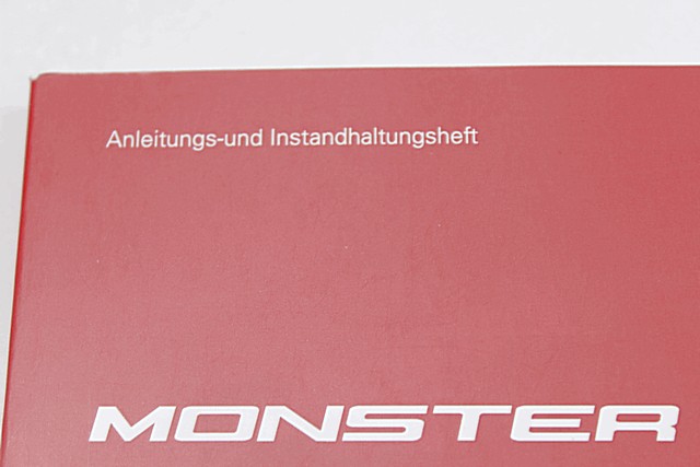 ANLEITUNGS-UND INSTANDHALTUNGSHEFT DUCATI MONSTER 797 PLUS 2017 - 2018 91373421A 