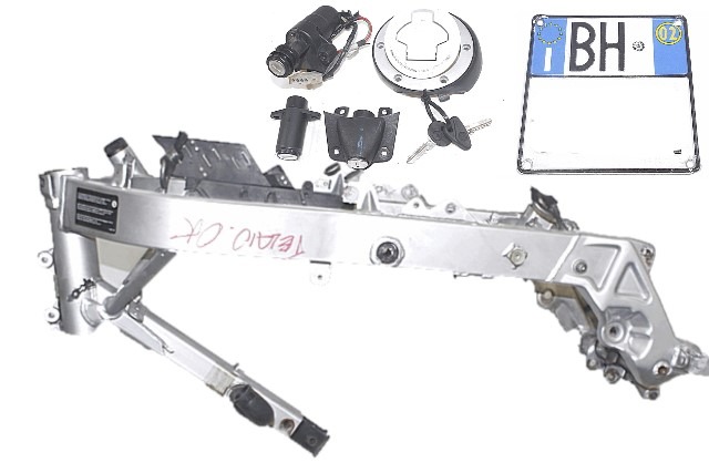 TELAIO CON DOCUMENTI E KIT CHIAVI BMW F 650 CS K14 2000 - 2005 46517658584 FRAME WITH KEYS KIT 