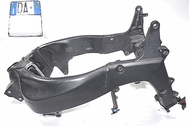 TELAIO CON TARGA E DOCUMENTI KAWASAKI NINJA 636 ZX-6R 2005 - 2006 3216001138F FRAME DA RIPRISTINARE