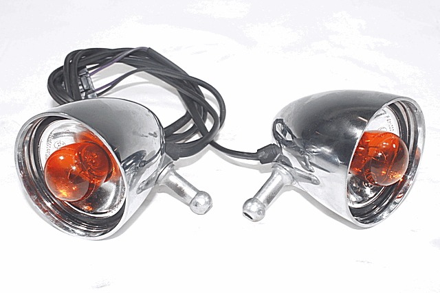 COPPIA FRECCE ANTERIORI HARLEY DAVIDSON SPORTSTER CUSTOM XL 1200C 2011 - 2017 68975-00 FRONT FLASHER LIGHTS