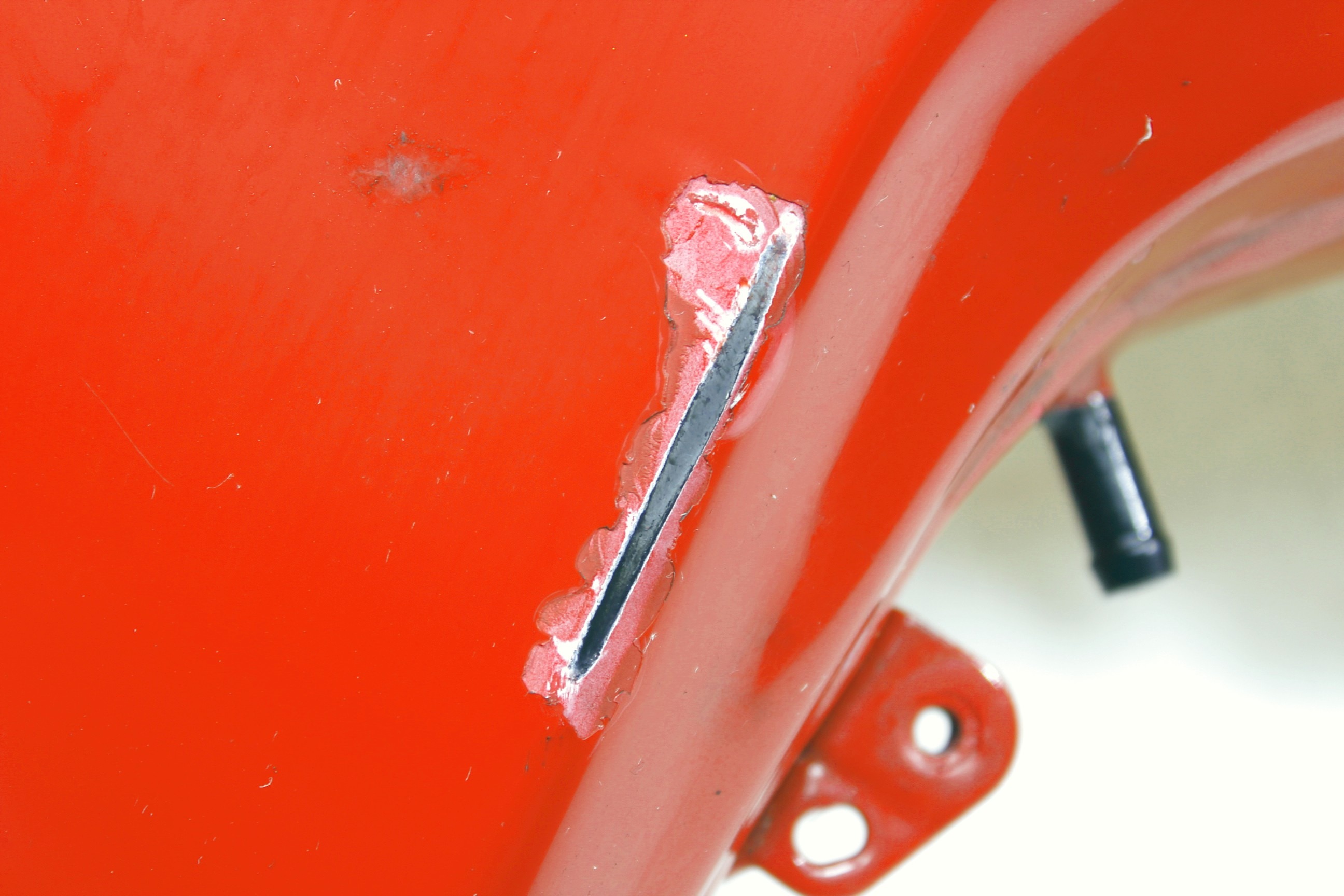 SERBATOIO CARBURANTE DUCATI 749 S 2003 - 2007 58610531AA FUEL TANK AMMACCATO CON GRAFFI