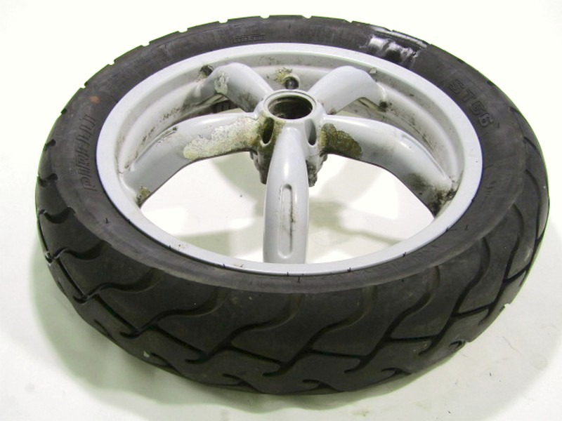 CERCHIO RUOTA POSTERIORE 16 POLLICI APRILIA SCARABEO 150 1999 - 2002 AP8108949 REAR WHEEL DA VERNICIARE PNEUMATICO DA SOSTITUIRE