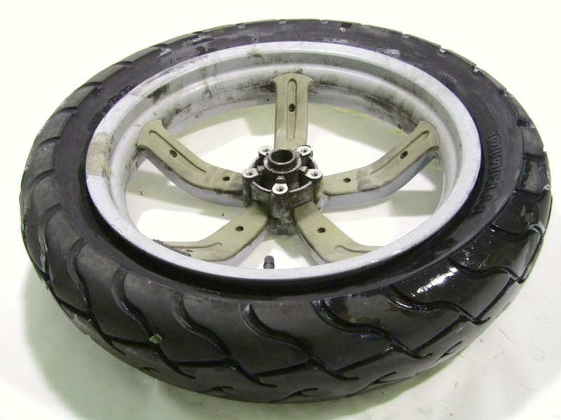 CERCHIO RUOTA POSTERIORE 16 POLLICI APRILIA SCARABEO 150 1999 - 2002 AP8108949 REAR WHEEL DA VERNICIARE PNEUMATICO DA SOSTITUIRE