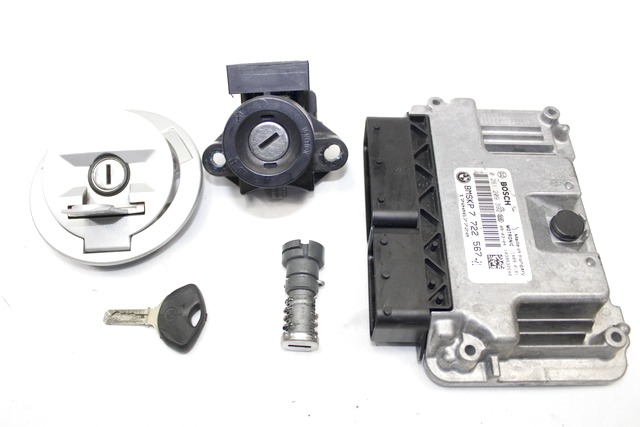 TELAO CON DOCUMENTI E KIT CHIAVE ACCENSIONE BMW F 800 R K73 2005 - 2019 46518550194 13617722567 FRAME WITH ECU KIT