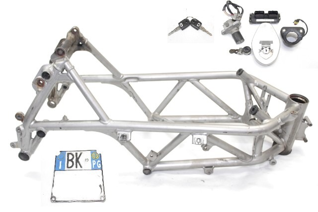 TELAIO CON DOCUMENTI E KIT CHIAVI ACCENSIONE DUCATI 749 S 2003 - 2007 47011773AA 28640861A FRAME WITH ECU KEYS KIT