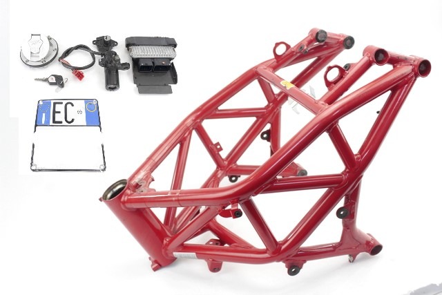 TELAIO CON DOCUMENTI E KIT CHIAVE ACCENSIONE MV AGUSTA BRUTALE 800 2012 - 2016 80A0B6617 8000B7926 FRAME WITH ECU KEY KIT