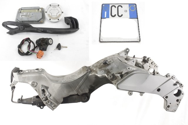 BMW K 1200 RS 46512332713 13617673166 TELAIO CON DOCUMENTI E KIT CHIAVE ACCENSIONE K41 00 - 05 FRAME WITH ECU KEY KIT