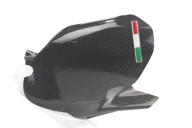 MV AGUSTA F4 750 S PARASPRUZZI POSTERIORE CARBONIO 00 - 02 CARBON REAR SPLASHGUARD PICCOLO DIFETTO VEDI FOTO