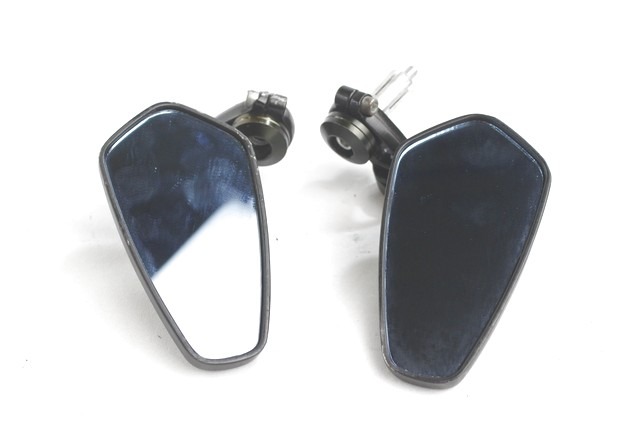 KAWASAKI Z 750 COPPIA SPECCHI RETROVISORI 07 - 15 REARVIEW MIRRORS SEGNI DI USURA ATTACCO MANCANTE