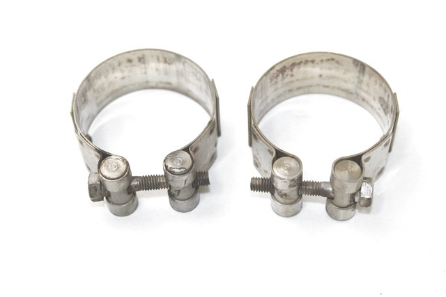 MOTO GUZZI NORGE 850 976522 976523 FASCETTE COLLETTORI DI SCARICO 07 - 11 EXHAUST MANIFOLD CLAMPS