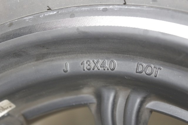 KAWASAKI J 300 41073Y002931 CERCHIO RUOTA POSTERIORE 13X4.00 17 - 21 REAR WHEEL LEGGERO GRAFFIO