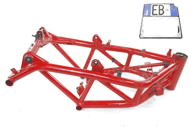 DUCATI HYPERMOTARD 821 470P7141DA TELAIO CON DOCUMENTI 13 - 15 FRAME TARGA DANNEGGIATA VEDI FOTO