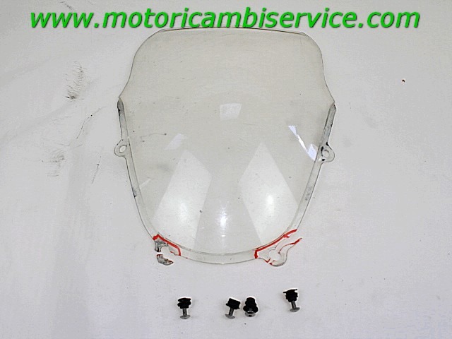 PARABREZZA SUZUKI GSX R 750 1994 - 2003 9461135F00 WINDSCREEN 2 ATTACCHI ROTTI