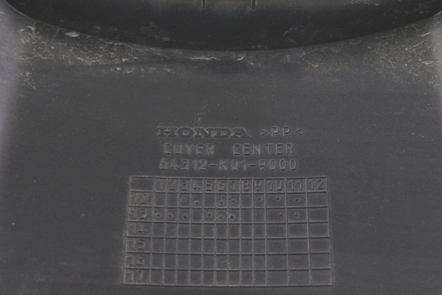 HONDA SH 150 64312K01900 COVER CENTRALE SOTTOSELLA 13 - 16 CENTRAL COVER LEGGERI SEGNI DI USURA