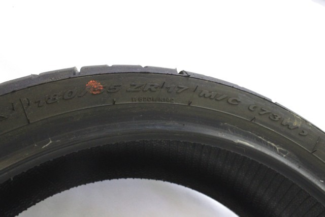 PNEUMATICO POSTERIORE PIRELLI DIABLO STRADA 180/55 ZR 17 M/C (73W) ANNO 2019 TYRE 75%