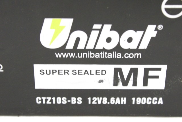 BATTERIA MOTO UNIBAT CTZ10S-BS 12V 8.6AH 190CCA BATTERY