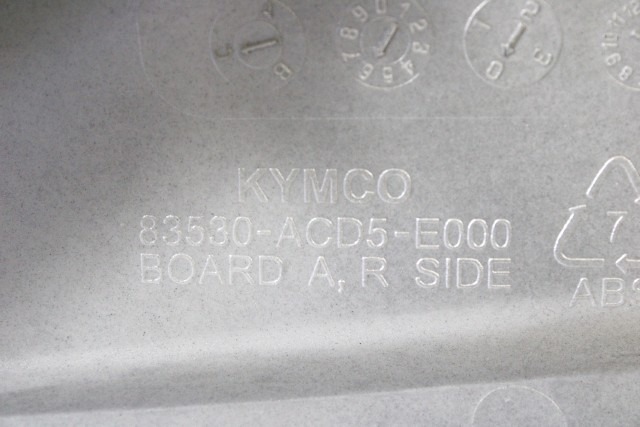 KYMCO DOWNTOWN 350 TCS 83530ACD5E000 CARENA TUNNEL PEDANA DESTRA 21 - 23 RIGHT TUNNEL FAIRING LEGGERI GRAFFI
