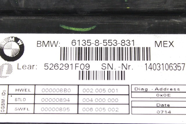 BMW R 1200 RT 61358553831 CENTRALINA MODULO SATELLITARE K52 13 - 19 SATELLITE BASE MODULE 61358554937 61358557782 61358564561 61358566456 61358388356 61358548753 61358548269 61358546816 61358543176 61358534813 61358533702 61357701664 61358522229