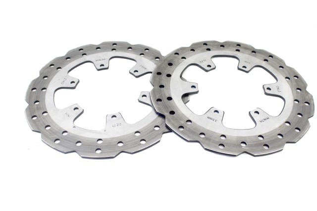 PIAGGIO MP3 300 HPE 1C000681 COPPIA DISCHI FRENO ANTERIORI 21 - 24 FRONT BRAKE DISCS