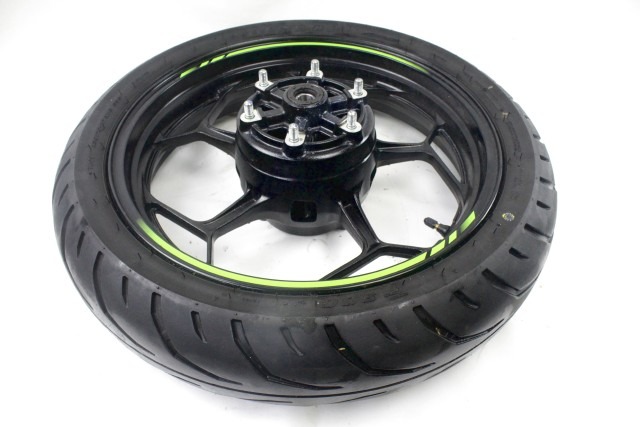 KAWASAKI Z 125 410730771QT CERCHIO RUOTA POSTERIORE 17X3.50 19 - 24 REAR WHEEL PNEUMATICO OK