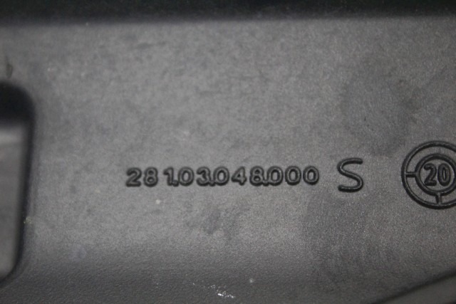HUSQVARNA SVARTPILEN 125 28103048100 STAFFA PEDANA POSTERIORE SINISTRA 21 - 23 REAR LEFT FOOTREST HOLDER 28103048000 CON GRAFFI